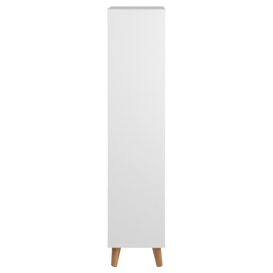Shoes cabinet Amitra, white, MDF, H133.5x47x30cm