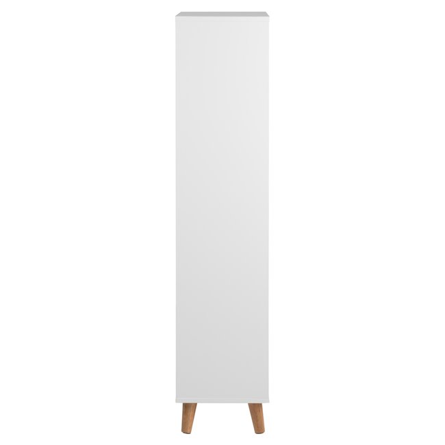 Shoes cabinet Amitra, white, MDF, H133.5x47x30cm