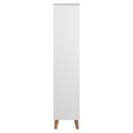 Shoes cabinet Amitra, white, MDF, H133.5x47x30cm