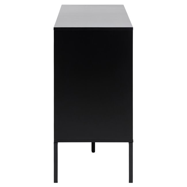 Sideboard Aford, MDF, black/natural, H82x120x40cm