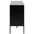 Sideboard Aford, MDF, black/natural, H82x120x40cm