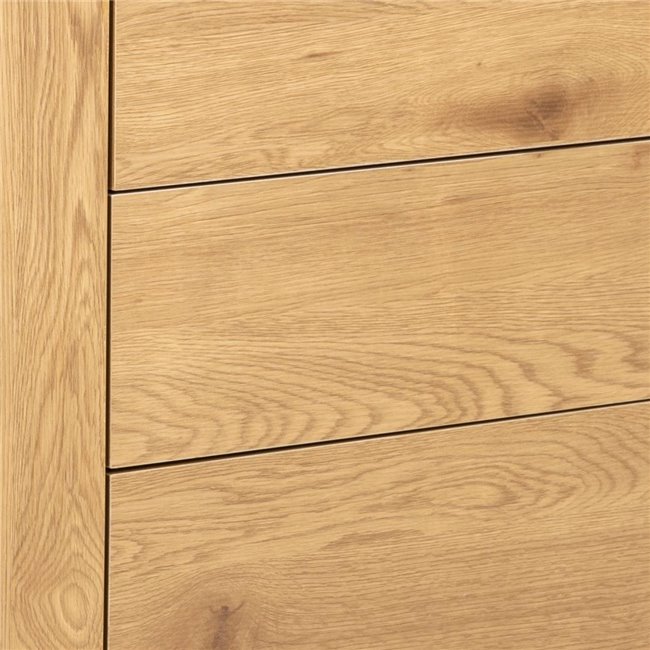 Sideboard Aford, MDF, black/natural, H82x120x40cm