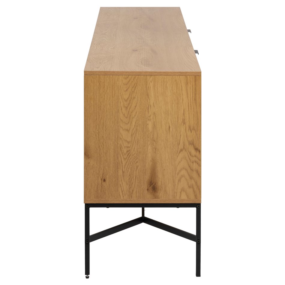 Комод Ajai, МДФ/меламин, имитация дуба, H70x180x40cm