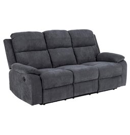 Sofa Amora, tamsiai pilka sp., H98x196.5x95cm