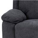 Sofa Amora, dark grey, H98x196.5x95cm