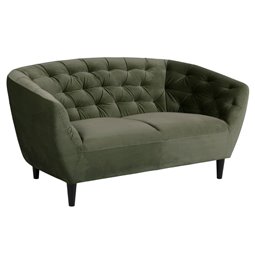 Sofa Aria, green, H78x150x84cm