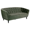 Sofa Aria, green, H78x191x84cm