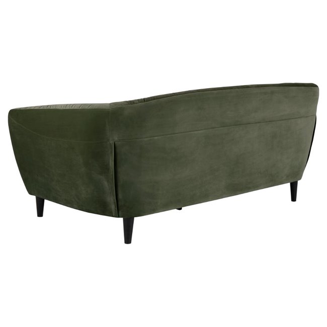 Sofa Aria, green, H78x191x84cm