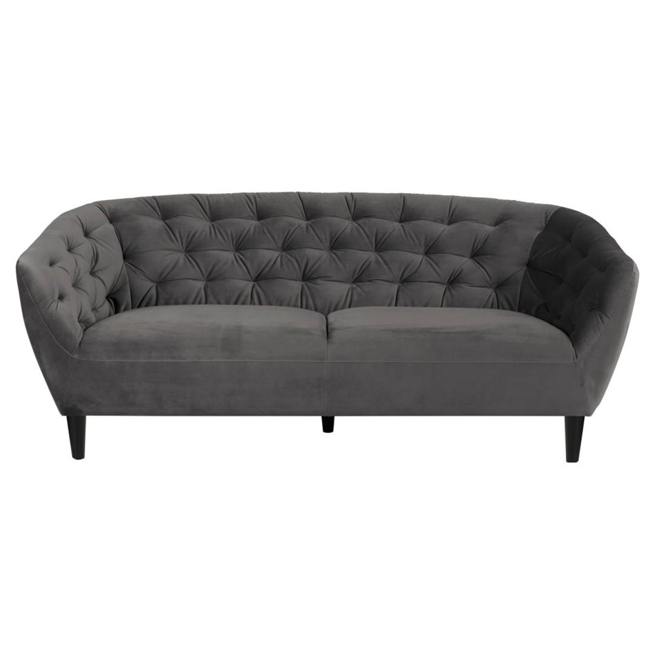 Sofa Aria, grey, H78x191x84cm