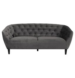 Sofa Aria, grey, H78x191x84cm