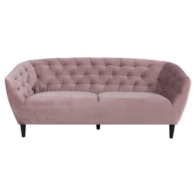 Sofa Aria, pink, H78x191x84cm