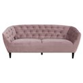 Sofa Aria, pink, H78x191x84cm