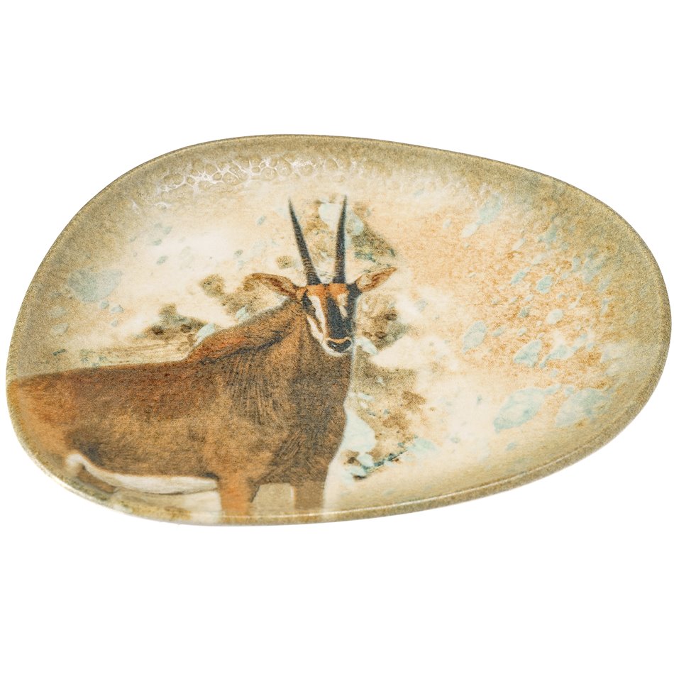 Dessert plate Antilope-Savanna, 24x19.5cm