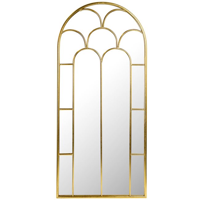 Mirror Baralla, gold foll, 60x2.5x130cm