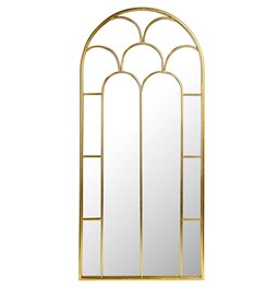 Mirror Baralla, gold foll, 60x2.5x130cm