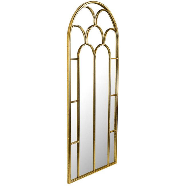 Mirror Baralla, gold foll, 60x2.5x130cm