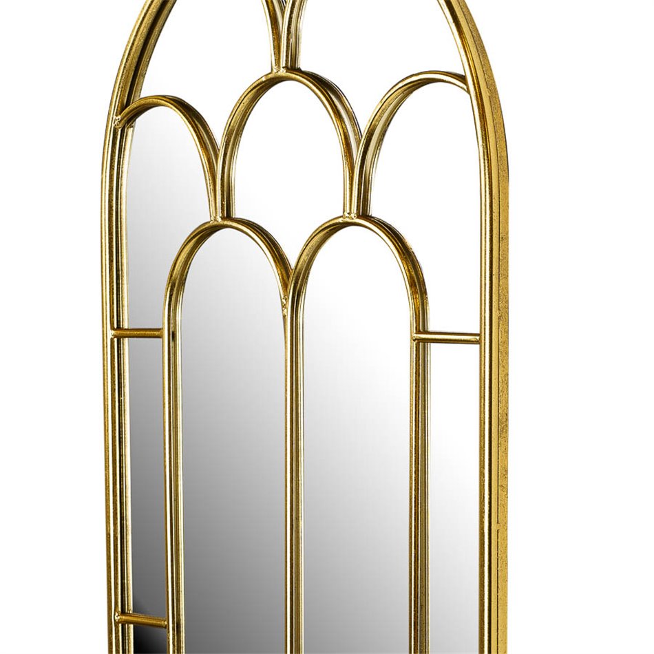 Mirror Baralla, gold foll, 60x2.5x130cm
