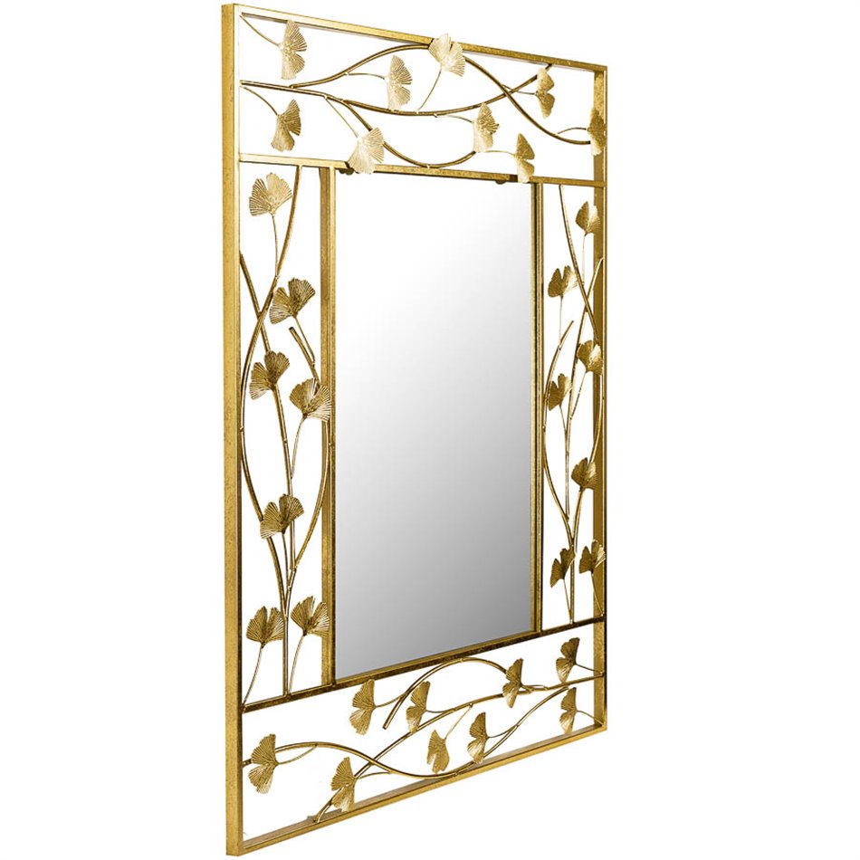 Mirror Balzo, gold foll, 80x2.5x100cm