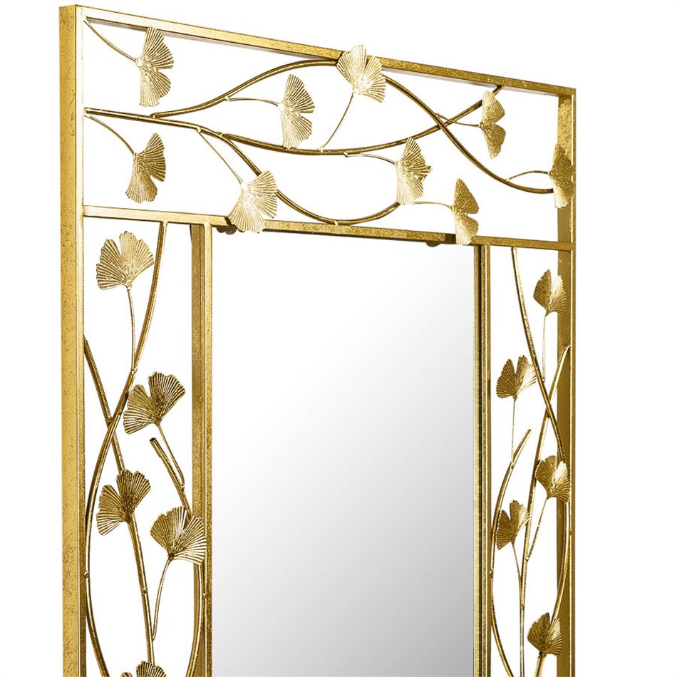 Mirror Balzo, gold foll, 80x2.5x100cm