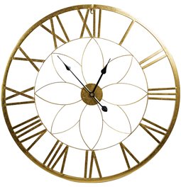 Wall clock Barentin, metal/black, 80x5x80cm