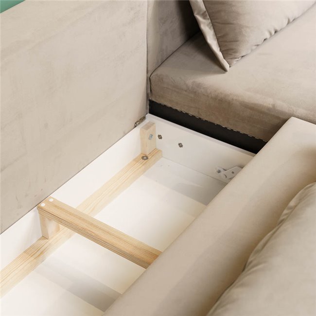 Sofa Weglossy, right, Riviera 16, 226x105-162x88cm