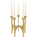 Candle holder Stacky, golden, H31x26x26cm