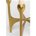 Candle holder Stacky, golden, H31x26x26cm