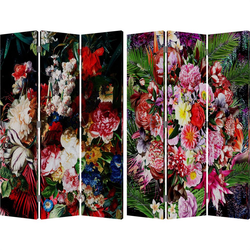 Room divider Bucket of flowers, 180x120x2.5cm