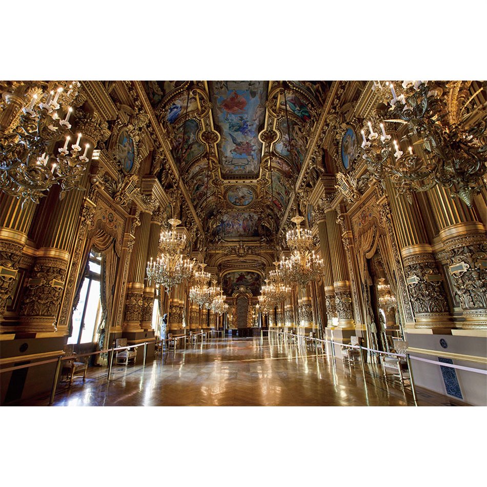 Wall glass art Somewhere in palace, 80x120x0.4cm