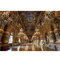 Wall glass art Somewhere in palace, 80x120x0.4cm