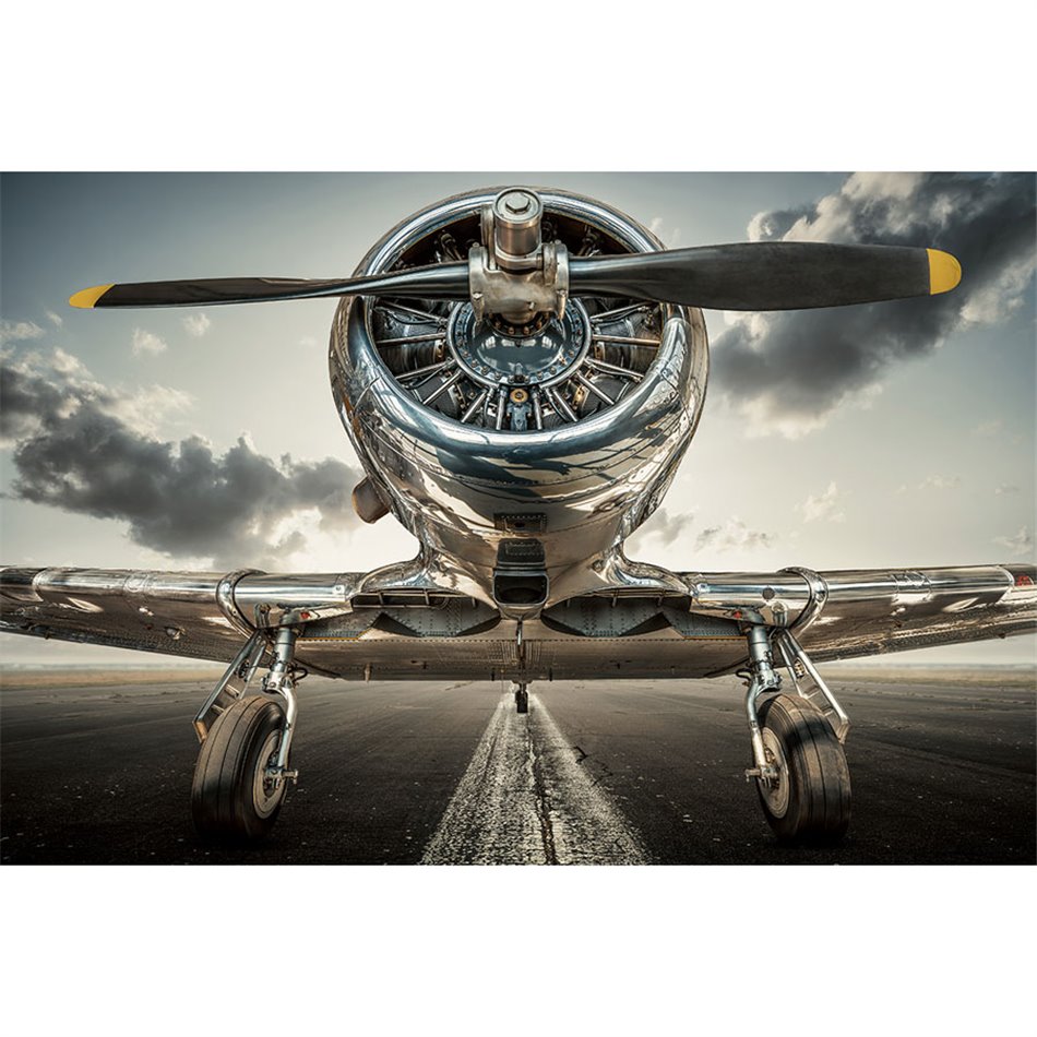 Wall glass art Spitfire, 80x120x0.4cm