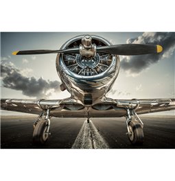 Wall glass art Spitfire, 80x120x0.4cm