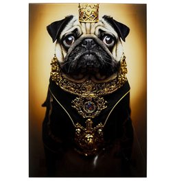 Picture Prince Pug, 60x40cm