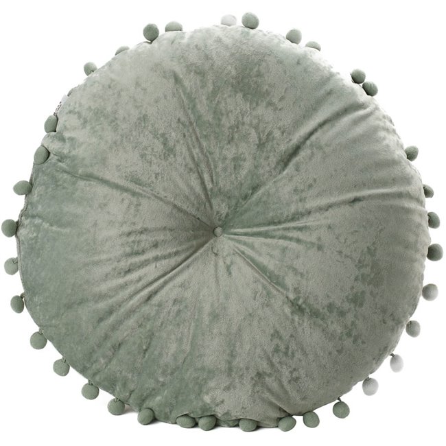 Pillow Shelly 04 2, light green velvet, D50cm