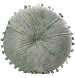 Pillow Shelly 04 2, light green velvet, D50cm