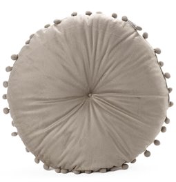 Pillow Juta2 taupe, velvet, D50x50cm