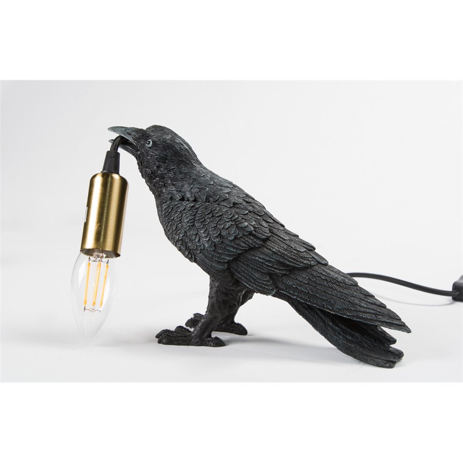 Stalinis šviestuvas Crow with lamp, E14, 24.5x8.5x17cm