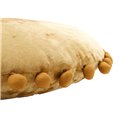 Pillow Jakobine 2, gold, velvet, D50cm