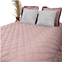 Bed cover Jurate, mauve, velvet, 220x240cm