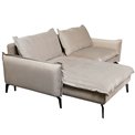Corner sofa Weglossy L, extendable, Riviera 16, 226x105-162x88cm