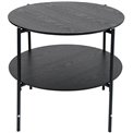 Coffee table Kemi, black, D63 H52cm