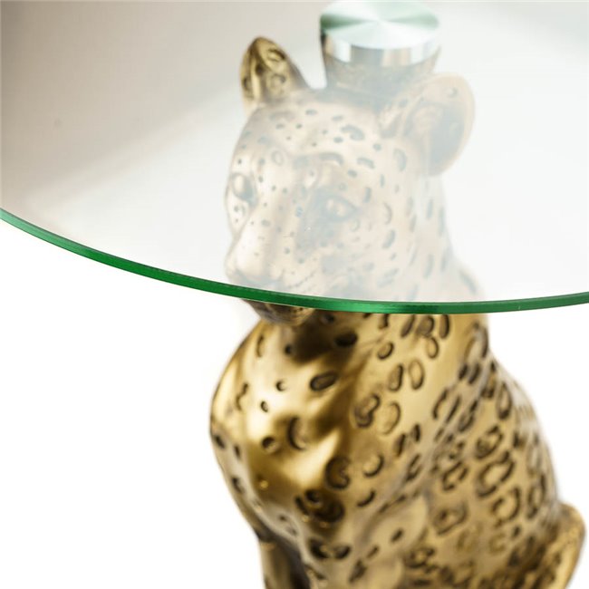 Side table Leopard wild, D40 H52cm