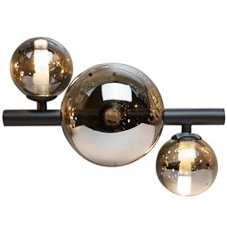 Wall lamp Rade II, smoky, 28x21x H19cm, G9x3