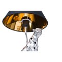 Decorative table lamp Silver Leopard, E14, 26.0x26.0x46.0cm