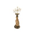 Deco/candle holder Lion, 12.5x8.5x29.0cm