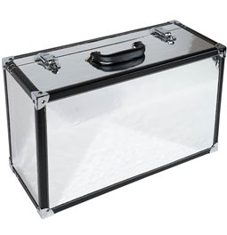 Wooden box Maella L, silver, 29x48x20cm