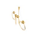 Candleholder Torring, gold, 30x46.5x15cm