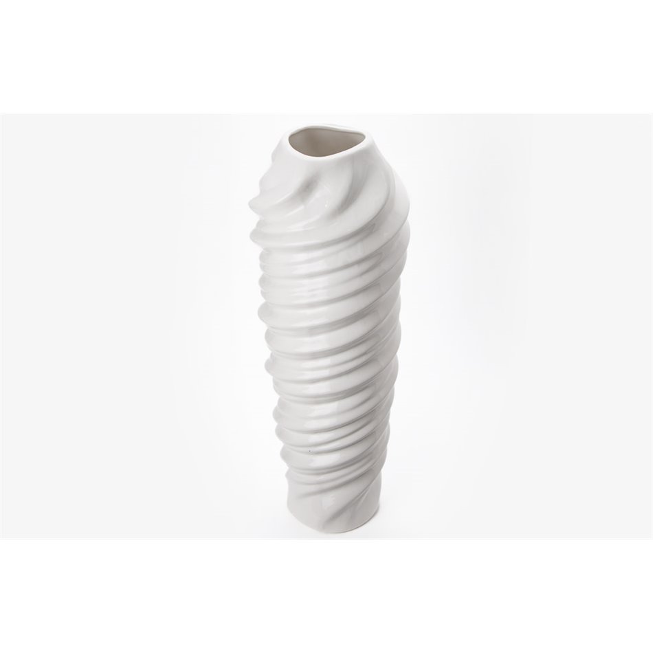 Vase Fariza, white, 48x16.5cm