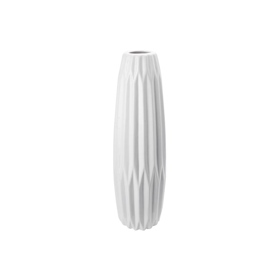 Vase Gabrro, white, 46x13.5cm