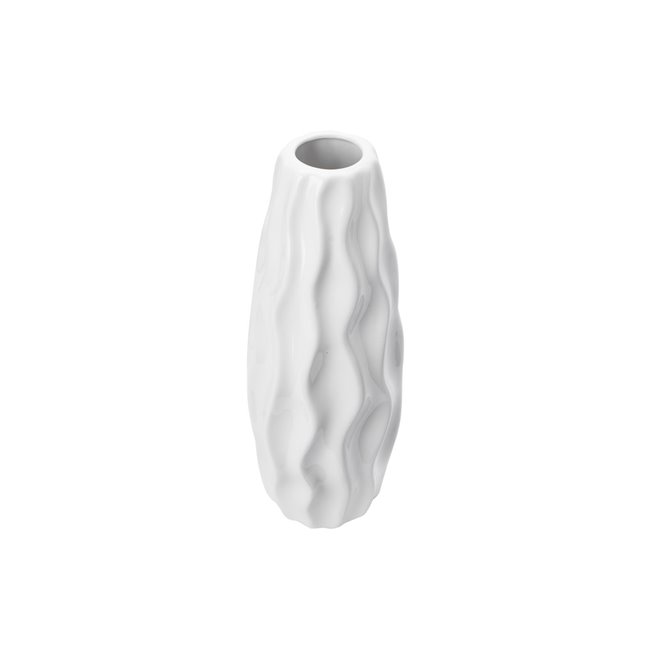 Vase Galatro, white, 29x11cm
